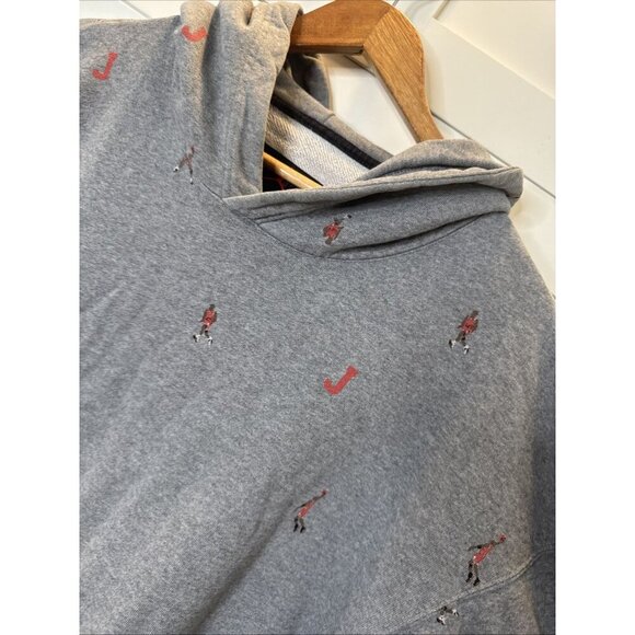 Jordan Sweater XXL Mens Hoodie Cotton Brown Solid Mini Jordan Characters - Picture 10 of 14